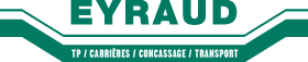 Logo EYRAUD Travaux publics, carrières, concassage et transport